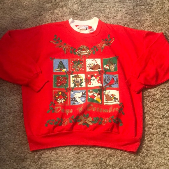 Vintage “Days of Christmas” sweatshirt size medium - Picture 1 of 8